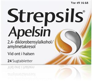 Strepsils Apelsin Sugtablett 24 St produkt bild