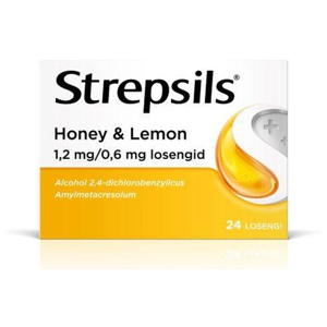 Strepsils honey & lemon loseng 0.6mg+1.2mg n24 toote pilt