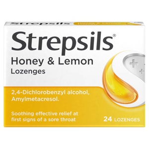 Strepsils Lozenges Honey & Lemon Pack of 24 product image