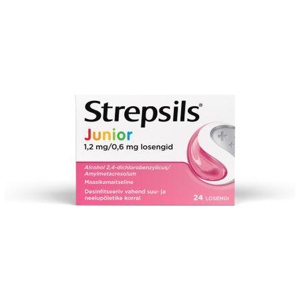 Strepsils junior loseng 0.6mg+1.2mg n24 toote pilt