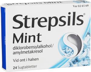 Strepsils Mint sugtablett 24 st produkt bild