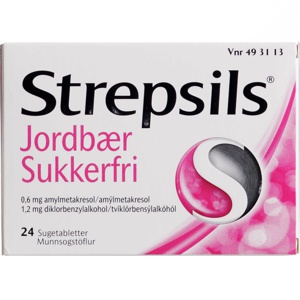 Strepsils Jordbær Sukkerfri produktbillede