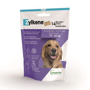 Stressreducerande tuggbitar Vetoquinol Zylkene Chews 15-60 kg produkt bild