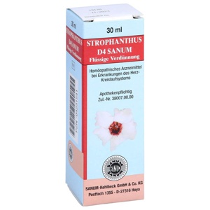 STROPHANTHUS D 4 Sanum flüssige Verdünnung Tropfen Produktbild
