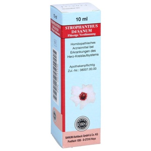 STROPHANTHUS D 4 Sanum flüssige Verdünnung Tropfen Produktbild