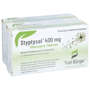 STYPTYSAT 400 mg überzogene Tabletten Produktbild
