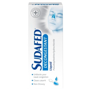 Sudafed Decongestant Liquid 100ml product image