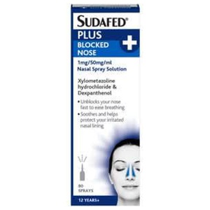 Sudafed Plus Blocked Nose Spray 10ml product image