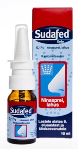 Sudafed xylo ninasprei 1mg/ml 10ml toote pilt