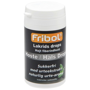 Sukkerfrie Hoste/Hals Drops Lakris 60g produktbilde