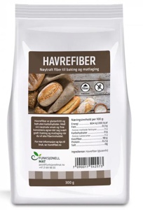 Sukrin Havrefiber 300 g produktbilde