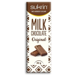 Sukrin Melkesjokolade 40 g produktbilde