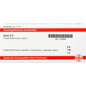 SULFUR D 6 Ampullen Produktbild