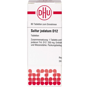 SULFUR JODATUM D 12 Tabletten Produktbild
