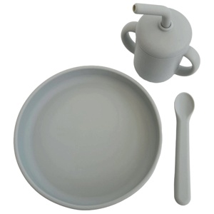 Summerville Matset Silikon 3 delar Silver Grey produkt bild