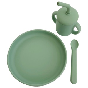 Summerville Matset Silikon Cameo Green 3 delar produkt bild
