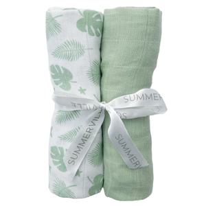 Summerville Muslinfilt Tropical Green 2 st produkt bild