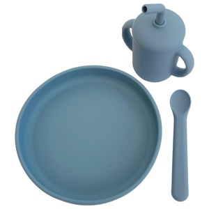 Summerville Matset Silikon Stone Blue 3 delar produkt bild