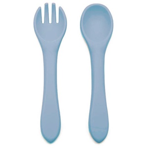 Summerville Sked och gaffel silikon Stone blue produkt bild
