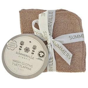 Summerville Tvättlappar 5-pack Warm Taupe produkt bild