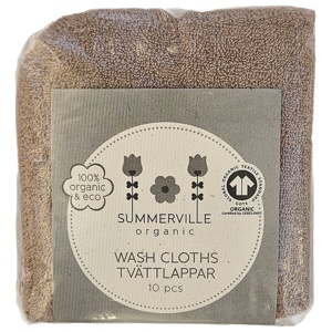 Summerville Tvättlappar Warm taupe GOTS 10-pack produkt bild