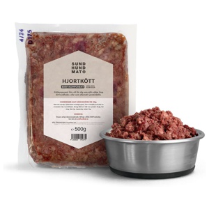 Sund Hundmat Hjortkött Färskfoder till Hund 500 g produkt bild