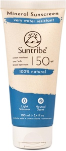 Suntribe Active Natural Mineral Sunscreen SPF 50 100 ml produktbilde