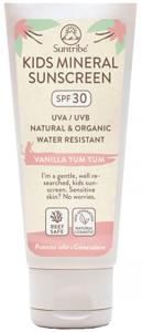 Suntribe All Natural Mineral KIDS Vanilla Sunscreen SPF30 100ml produkt bild