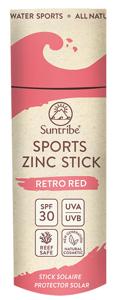 Suntribe Natural Mineral Zinc Sun Stick SPF50 Red 30 g produkt bild