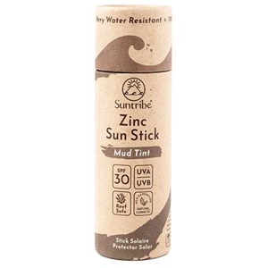 Suntribe Natural Mineral Zinc Sun Stick SPF 50 (30 g), Tinted produkt bild