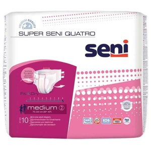 SUPER SENI QUATRO Fit&Dry medium Größe 2 10 St Produktbild