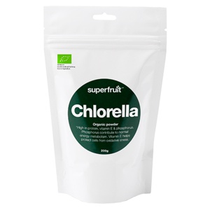 Superfruit Chlorella pulver Ø 200 g produktbillede