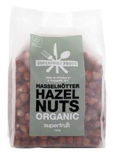 Superfruit Foods Hasselnötter 750 g produkt bild