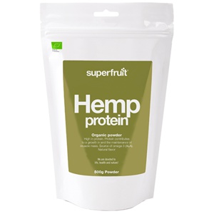 Superfruit Hamp protein pulver - 500 g produktbillede