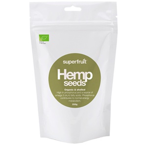 Superfruit Hampe frø afskallede (hemp seed) Ø 200 g produktbillede