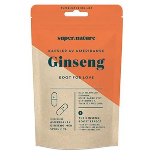 Supernature Amerikansk Ginseng – Energi & Vitalitet 100 kapsler produktbilde