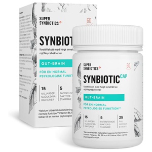SuperSynbiotics Synbiotic Cap Gut-Brain 60 kap produkt bild