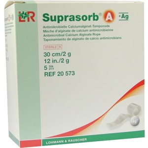 Suprasorb A+ag Antimik.cal.alginat Tamp.30cm 2g Produktbild