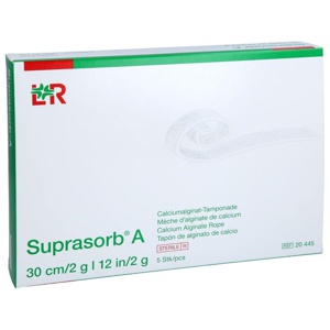 SUPRASORB A Calciumalginat Tamp.30 cm 2 g Produktbild