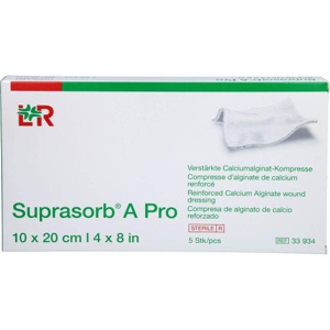 SUPRASORB A Pro Calciumalginat Kompr.10x20 cm Produktbild