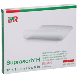 SUPRASORB H Hydrokoll.Verb.dünn 15x15 cm Produktbild