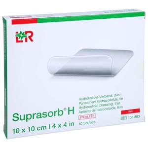 Suprasorb H Hydrokolloidverband dünn 10x10 cm, 10 St Verband Produktbild