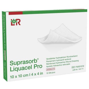 Suprasorb Liquacel Pro 10x10 cm Kompressen, 10 St Kompressen Produktbild