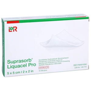 SUPRASORB Liquacel Pro 5x5 cm Kompressen Produktbild