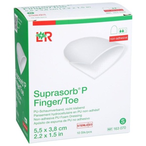 SUPRASORB P Finger/Toe PU-Schaumverb.steril Gr.S Produktbild