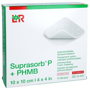 Suprasorb P+phmb Schaumverband 10x10 Cm Produktbild