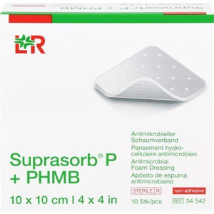 SUPRASORB P+PHMB Schaumverband 10x10 cm Produktbild