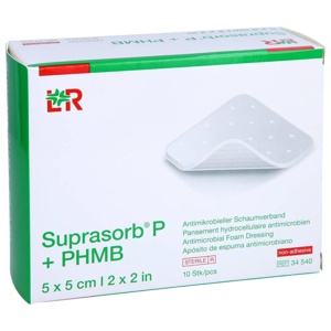 SUPRASORB P+PHMB Schaumverband 5x5 cm Produktbild