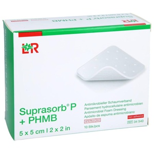 Suprasorb P + Phmb Schaumverband 5x5 cm, 10 St Verband Produktbild
