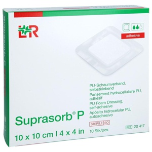 SUPRASORB P PU-Schaumv.selbstklebend 10x10 cm Produktbild